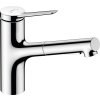 Hansgrohe Zesis M33, karos konyhai csaptelep 150, kihúzható zuhany, 2jet, sBox, króm, HAN-74821000
