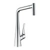 Hansgrohe Metris M71, karos konyhai csaptelep 320, Eco, kihúzható zuhany, 2jet, króm, HAN-14780000