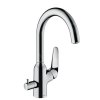 Hansgrohe Focus M42, mosogató csaptelep M424-H220 elzárószeleppel, króm, HAN-71803000