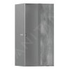 Hansgrohe XtraStoris Rock, fali fülke, ajtóval, 300x150x140 mm, szálcsiszolt rozsdamentes acél, HAN-56088800