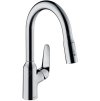 Hansgrohe Focus M42, mosogató csaptelep M4216-H180 kihúzható spray-vel, sBOX, króm, HAN-71821000