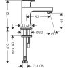 491090 1 hansgrohe vernis shape stojankovy ventil 70 pre studenu vodu bez odtokovej supravy chromova han 71592000