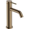 Hansgrohe Tecturis S, karos mosdócsaptelep 110 CoolStart EcoSmart+ hulladékkészlet nélkül, szálcsiszolt bronz, HAN-73312140
