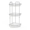 Erga Vega, 3 szintes sarokpolc 52x25,5x19 cm, króm, ERG-YKA-E.VEGA S3