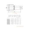 Invena PROV, PEX csatlakozó GW 1/2"X16, INV-PA-60-001-E
