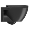 GSI, PURA ECO fali WC csésze, Swirlflush, 36x55cm, fekete dupla matrac, 880726