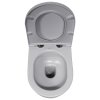 Isvea, INFINITY függő WC csésze, Perem nélküli, 36,5x53cm, kőszürke, 10NF02004-2V