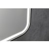 Sapho, CETIS tükör LED világítással 100x70cm, fekete szőnyeg, CT100