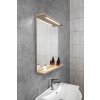 Aqualine, KORIN STRIP tükör LED világítással 60x70x12cm, platina tölgy, KO990S