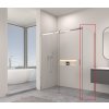 Erga Lynn, fix zuhanyfal 80x195 cm, 8mm átlátszó üveg, króm profil, ERG-V02-LYNN-G080-CL-CR