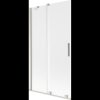 Mexen Velar, 2 szárnyas eltolható kádparaván 100 x 150 cm, 8 mm matt üveg, csiszolt acél, 896-100-000-31-97