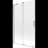 Mexen Velar, 2 szárnyas eltolható kádparaván 110 x 150 cm, 8mm átlátszó üveg, csiszolt acél, 896-110-000-01-97