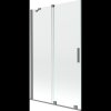 Mexen Velar, 2 szárnyas eltolható kádparaván 110 x 150 cm, 8mm átlátszó üveg, polírozott grafit, 896-110-000-01-95