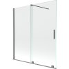 Mexen Velar, 2 szárnyas eltolható kádparaván 150 x 150 cm, 8mm átlátszó üveg, polírozott grafit, 896-150-000-01-95