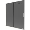 Mexen Velar, 2 szárnyas eltolható kádparaván 150 x 150 cm, 8mm szürke üveg, csiszolt acél, 896-150-000-41-97