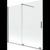 Mexen Velar, 2 szárnyas eltolható kádparaván 170 x 150 cm, 8mm átlátszó üveg, polírozott grafit, 896-170-000-01-95