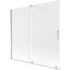 Mexen Velar, 2 szárnyas eltolható kádparaván 170 x 150 cm, 8 mm mattüveg, króm, 896-170-000-31-01