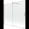 Mexen Velar, 2 szárnyas eltolható kádparaván 180 x 150 cm, 8mm átlátszó üveg, csiszolt acél, 896-180-000-01-97