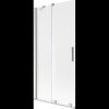 Mexen Velar, 2 szárnyas eltolható kádparaván 90 x 150 cm, 8 mm-es mattüveg, csiszolt acél, 896-090-000-31-97