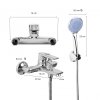 Erga Elena, kádcsaptelep kézizuhany készlettel, króm, ERG-YKA-BW.ELENA-CHR