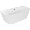 Mexen Oval+, falhoz szabadon álló kád 170 x 80 cm, fehér fényes, fekete matt, 52681708000-70