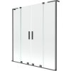 Mexen Velar L Duo, 2 szárnyas eltolható kádparaván 150 x 150 cm, 8mm átlátszó üveg, grafit, 896-150-003-02-95
