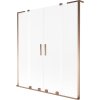 Mexen Velar L Duo, 2 szárnyas eltolható kádparaván 160 x 150 cm, 8 mm-es matt üveg, rózsaszín arany, 896-160-003-32-60