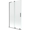 Mexen Velar L, 2 szárnyas eltolható kádparaván 100 x 150 cm, 8mm átlátszó üveg, grafitmatt, 896-100-003-01-95