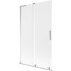 Mexen Velar L, 2 szárnyas eltolható kádparaván 110 x 150 cm, 8 mm mattüveg, króm, 896-110-003-31-01