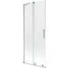 Mexen Velar L, 2 szárnyas eltolható kádparaván 80 x 150 cm, 8mm átlátszó üveg, csiszolt acél, 896-080-003-01-97
