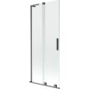 Mexen Velar L, 2 szárnyas eltolható kádparaván 80 x 150 cm, 8mm átlátszó üveg, polírozott grafit, 896-080-003-01-66