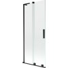 Mexen Velar L, 2 szárnyas eltolható kádparaván 80 x 150 cm, 8mm átlátszó üveg, fekete matt, 896-080-003-01-70