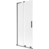 Mexen Velar L, 2 szárnyas eltolható kádparaván 80 x 150 cm, 8 mm mattüveg, polírozott grafit, 896-080-003-31-66