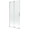Mexen Velar L, 2 szárnyas eltolható kádparaván 95 x 150 cm, 8mm átlátszó üveg, csiszolt acél, 896-095-003-01-97