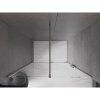 Mexen Velar, tolózuhanyajtó nyitáshoz 150 cm, 8 mm átlátszó üveg, polírozott grafit, 871-150-000-01-95