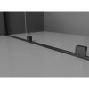 Mexen Velar, zuhany paraván tolóajtóval Walk-in 70 x 200 cm, 8 mm-es matt üveg, fekete matt, 871-070-000-33-70