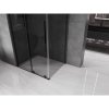 495164 11 mexen velar sprchovy kut s posuvnymi dverami 100 x 85 cm 8mm sede sklo cierna matna 871 100 085 41 70