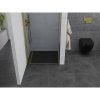 Mexen PRETORIA zuhanyajtó 90 cm, átlátszó üveg / arany, 852-090-000-50-00