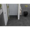 Mexen PRETORIA zuhanyajtó 90 cm, átlátszó üveg / arany, 852-090-000-50-00