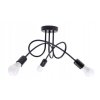Toollight Paradise, mennyezeti lámpa 3xE27 392227, fekete, OSW-04009