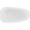 Mexen Giada, szabadon álló kád 170 x 90 cm, fehér fényes, fehér túlfolyó, 52741709000-20