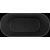 Mexen Paola, szabadon álló kád, hornyolt, 150 x 75 cm, fekete matt, 52721507571-SS