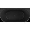 Mexen Sella, falhoz szabadon álló kád, hornyolt, 150 x 75 cm, fekete matt, 52711507571-SS