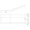 526603 polysan tigra 150 l panel celny 57 5cm biela 72930