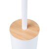 Erga Tango, álló WC kefe 9x9x38 cm, fehér-barna, ERG-YKA-P.TANGO-WHT