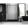 Mexen Exo, nyitható tolóajtó 155x200 cm, 6mm átlátszó üveg, fekete profil, 8151-155-000-70-00
