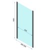 Rea Rapid Slide, zuhanykabin tolóajtóval 100 (ajtó) x 80 (fal), 6mm átlátszó üveg, króm profil, KPL-K5600
