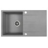 Kuchinox Laut, 1 rekeszes gránit mosogató 760x440x174 mm + szifon, szürke, LAV-SBZ_511Y