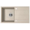 Kuchinox Viti, 1 rekeszes gránit mosogató 760x440x175 mm + szifon, bézs, LAV-SBX_411Y