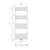 Erga Simple, radiátor 1300x500 mm, 519 W, fehér, ERG-LAV-SIMP-13050-WH